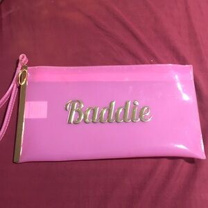 Baddiessssss makeup bag or wallet brand new used 2 for makeup stuff.